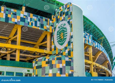 Exterior of the Stadium Jose Alvalade. Home Stadium for the Sporting Clube De Portugal Editorial ...