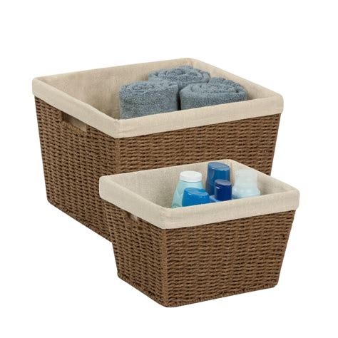 Honey Can Do 2 Piece Woven Rope Basket Set | Wayfair