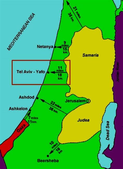 Tel Aviv Yafo Map