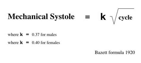 Bazett formula • LITFL • Medical Eponym Library