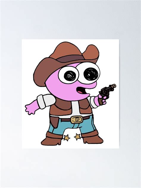 "Smiling Friends Cowboy Pim - Adult Swim" Poster for Sale by JackrSpinella | Redbubble