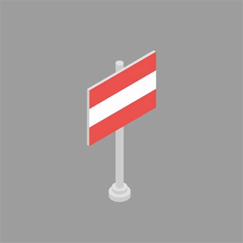 Premium Vector | Illustration of austria flag template