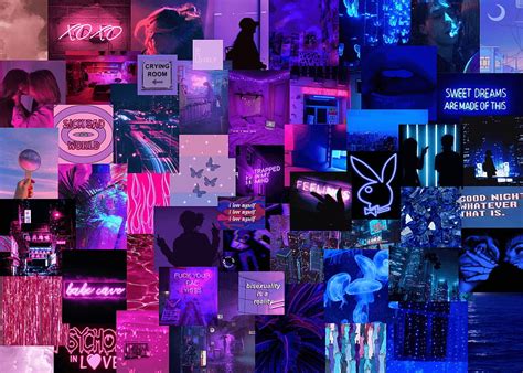 Purple Aesthetic Laptop Collage / Purple Aesthetic Collage Laptop ...