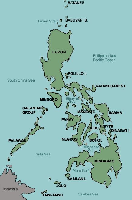 Map Of The Philippine Islands - Living Room Design 2020