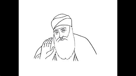 Guru Nanak Dev Ji Pencil Drawing