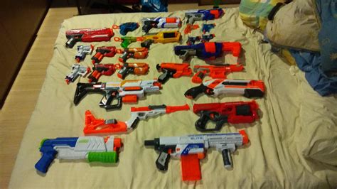 Here's my big collection of Nerf Guns. First time on this subreddit ...