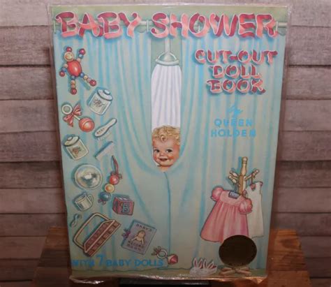 1985 QUEEN HOLDEN Collection Baby Shower Cut-out Doll Book Paper Dolls 7 Merrima $19.99 - PicClick