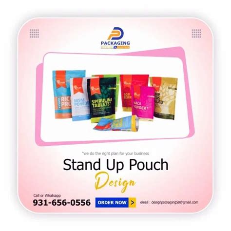 Stand up pouch design at Rs 4000/pack | Stand Up Pouch in Ahmedabad ...