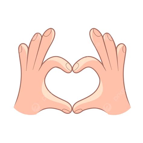 Love Hand Gesture Vector Hd PNG Images, Gesture Love Heart Hand ...