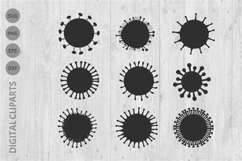 Microbiology bacteria vector set.