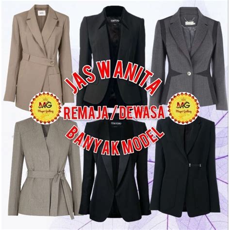 Jual Jas Blazer Wanita Dewasa / Jas Blazer Formal / Blazer Santai / JBW6730 | Shopee Indonesia