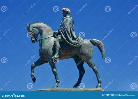Napoleon Bonaparte on a Horse Stock Image - Image of background, historical: 124973429