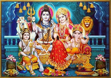 Shiv Parivar HD Wallpaper for Desktop | Pinterest Image