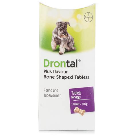 Drontal Plus Flavour Bone Shaped Worming Tablet For Dogs | Chemist Direct