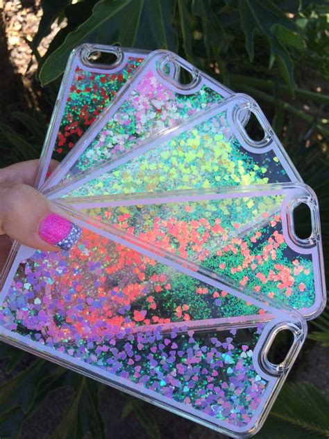 QUICK SHIPPING: Liquid Holographic Heart Glitter Glow iphone Case 5/5s 6/6s 6plus/6s plus, Cher ...