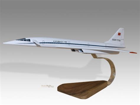 Tupolev TU-144 Aeroflot Model Private & Civilian $209.50 Modelbuffs Custom Made Mahogany Models