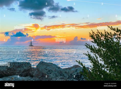 Sunset in the Fort Zachary Taylor Historic State Park. Key West. Florida. USA Stock Photo - Alamy