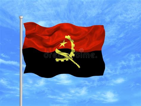 Angola Flag 1 stock illustration. Illustration of banner - 5079283