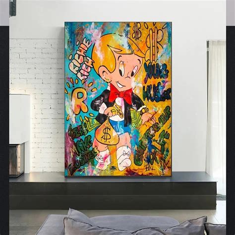 Alec Monopoly Graffiti Artwork Printed on Canvas – CanvasPaintArt