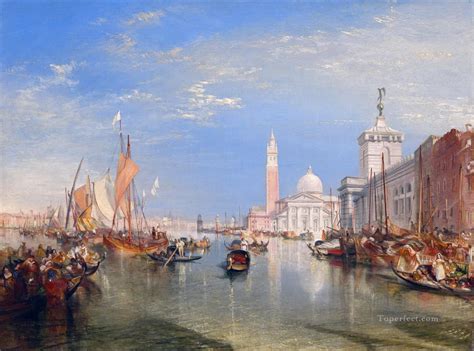 Venice The Dogana and San Giorgio Maggiore Turner Painting in Oil for Sale