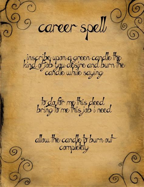 A simple career spell to boost your work .... | Witch spell book, Spells witchcraft, Witchcraft ...