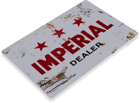 Imperial Dealer Sign A437 - TinWorld Garage Signs, tinsign.com