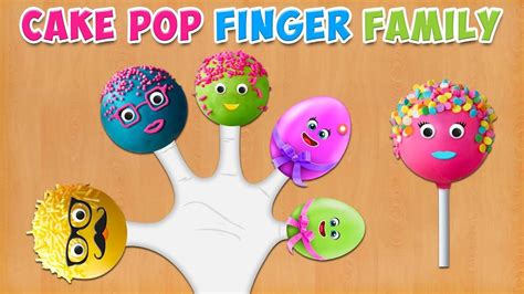 Cake Pop Finger Family Song | Daddy Finger Rhyme | Finger family song, Family songs, Finger family