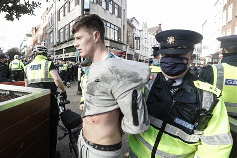 Coronavirus: Hundreds of protesters in Ireland clash with police in ...