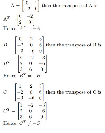 All About Skew Symmetric Matrix - Shiksha Online