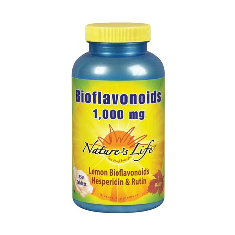 Nature's Life Bioflavonoids 1000mg | Lemon Bioflavonoid Complex, Hesperidin & Rutin ...