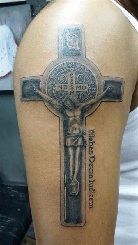 Crucifix of St Benedict - Arm Tattoo Symbol Tattoos, Wrist Tattoos, Arm ...