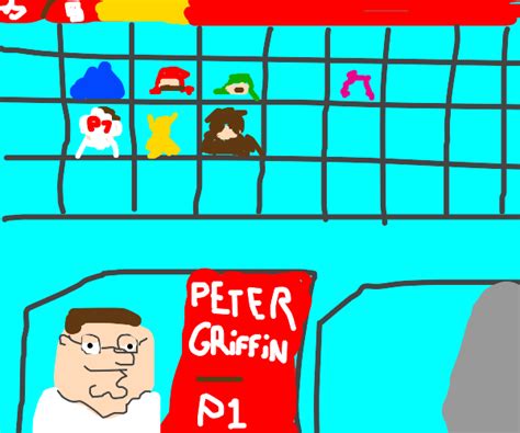 Peter Griffin in Super Smash Bros. - Drawception