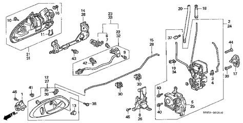 90 Honda accord door lock actuator