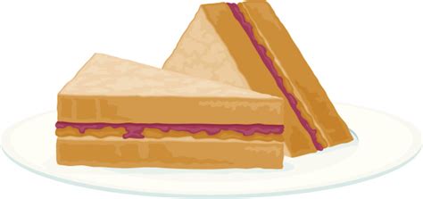 Peanut Butter And Jam Sandwich Clipart - ClipArt Best