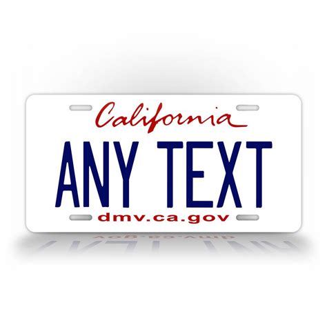 Personalized California State Replica Custom License Plate – SignsAndTagsOnline