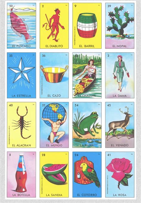 Printable Individual Loteria Cards - Printable Word Searches