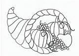 Cornucopia Printable Coloring Pages sketch template