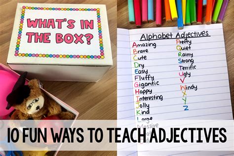 10 Fun Activities to Teach Adjectives | My Teaching Pal