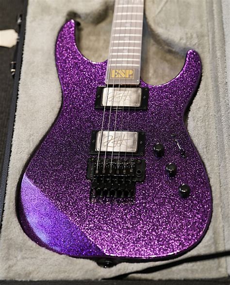 ESP Kirk Hammett KH-2 Neck-Thru 2018 Purple Sparkle | Reverb