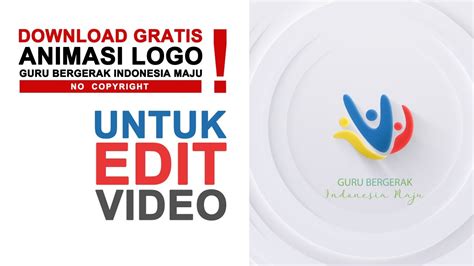 GRATIS !!! - Animasi Logo Guru Penggerak - No Copyright ! - YouTube