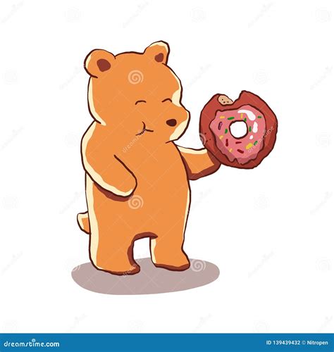 Donut Cartoon Mascot Character With Sprinkles Holding Up A Blank Sign | CartoonDealer.com #117692631