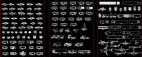 Blocks Of Cars, Trucks, Planes DWG Block for AutoCAD • Designs CAD