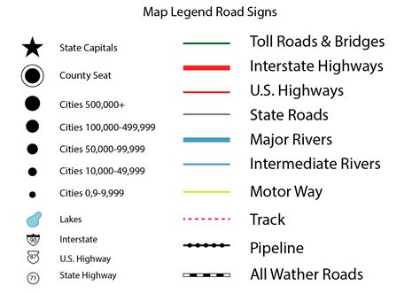 Printable Map Legend Symbols