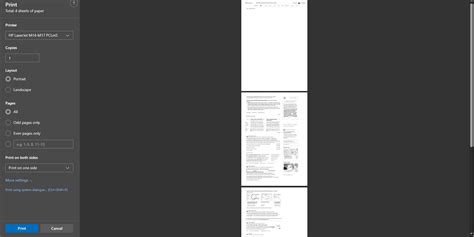 Microsoft Edge print preview has shrunk and is too small to read - Microsoft Community