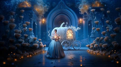 Cinderella's Carriage 1 Beautiful Photography Digital Background Backdrop Perfect for Weddings ...