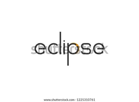 Eclipse Logo Design Stock Vector (Royalty Free) 1225310761