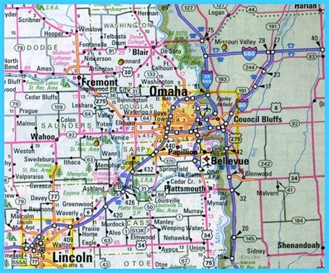 Printable Map Of Omaha - Printable Word Searches