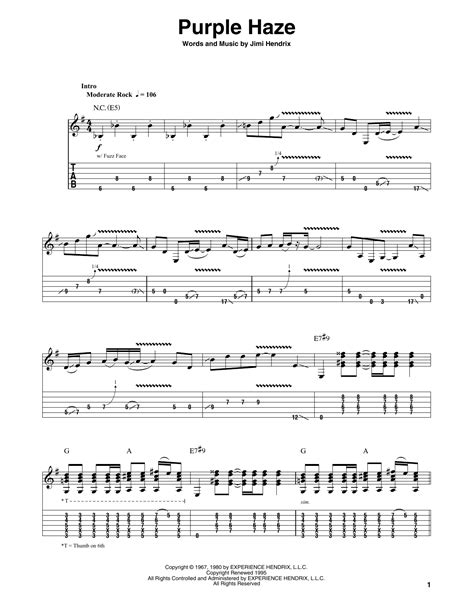 Purple Haze by Jimi Hendrix - Guitar Tab Play-Along - Guitar Instructor