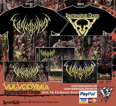 VULVODYNIA album Shirt Bundle | Lacerated Enemy records