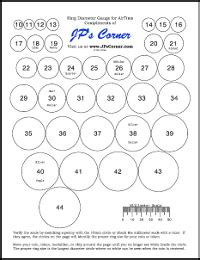 Coin Diameters Gauge: Diameter of a Quarter, Dime, & more - JP's Corner